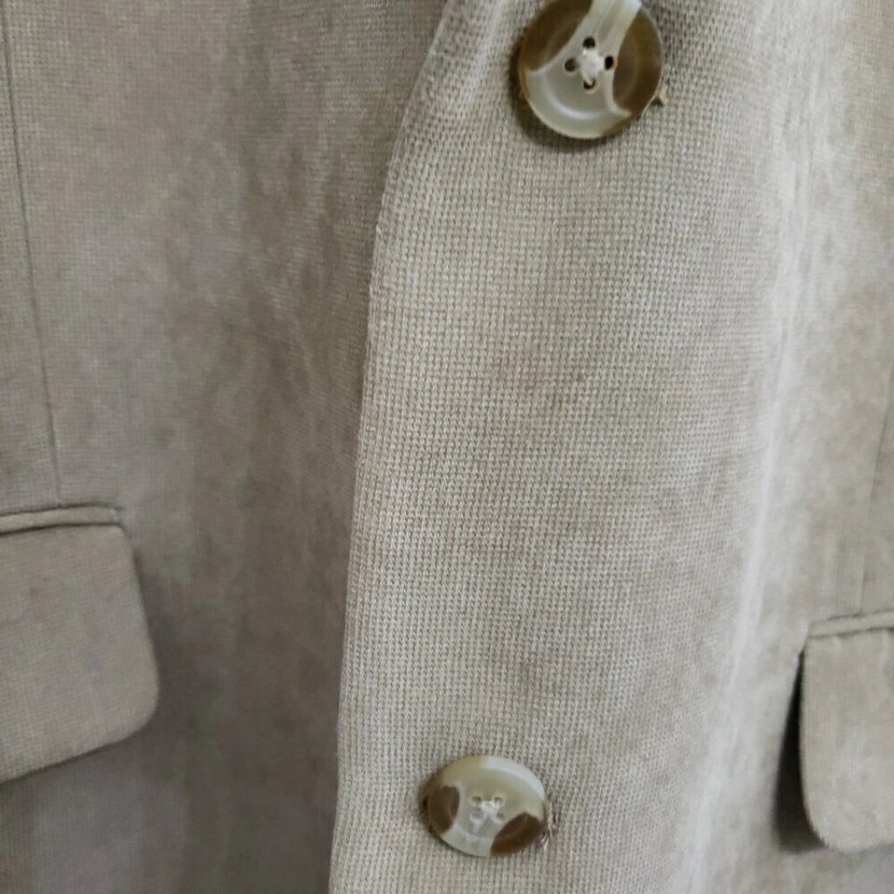 Andrew Fezza Chatham Tan Men's 2 Button Polyester Sports Coat Sz L - Picture 5 of 11